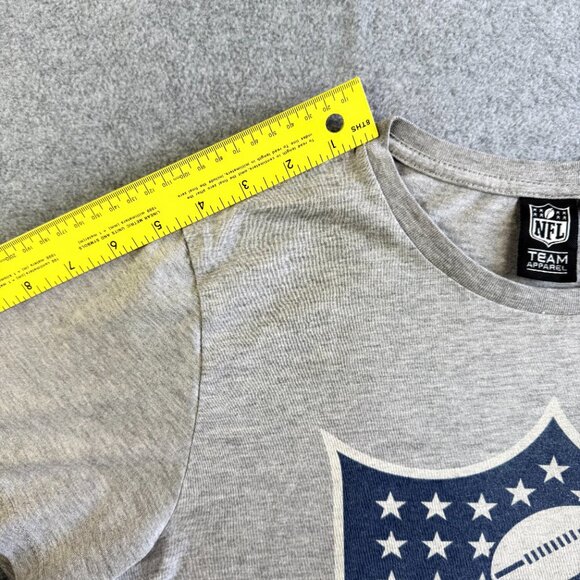 NFL Team Apparel Gray Casual Workout Gym T‑Shirt - Picture 7 of 10